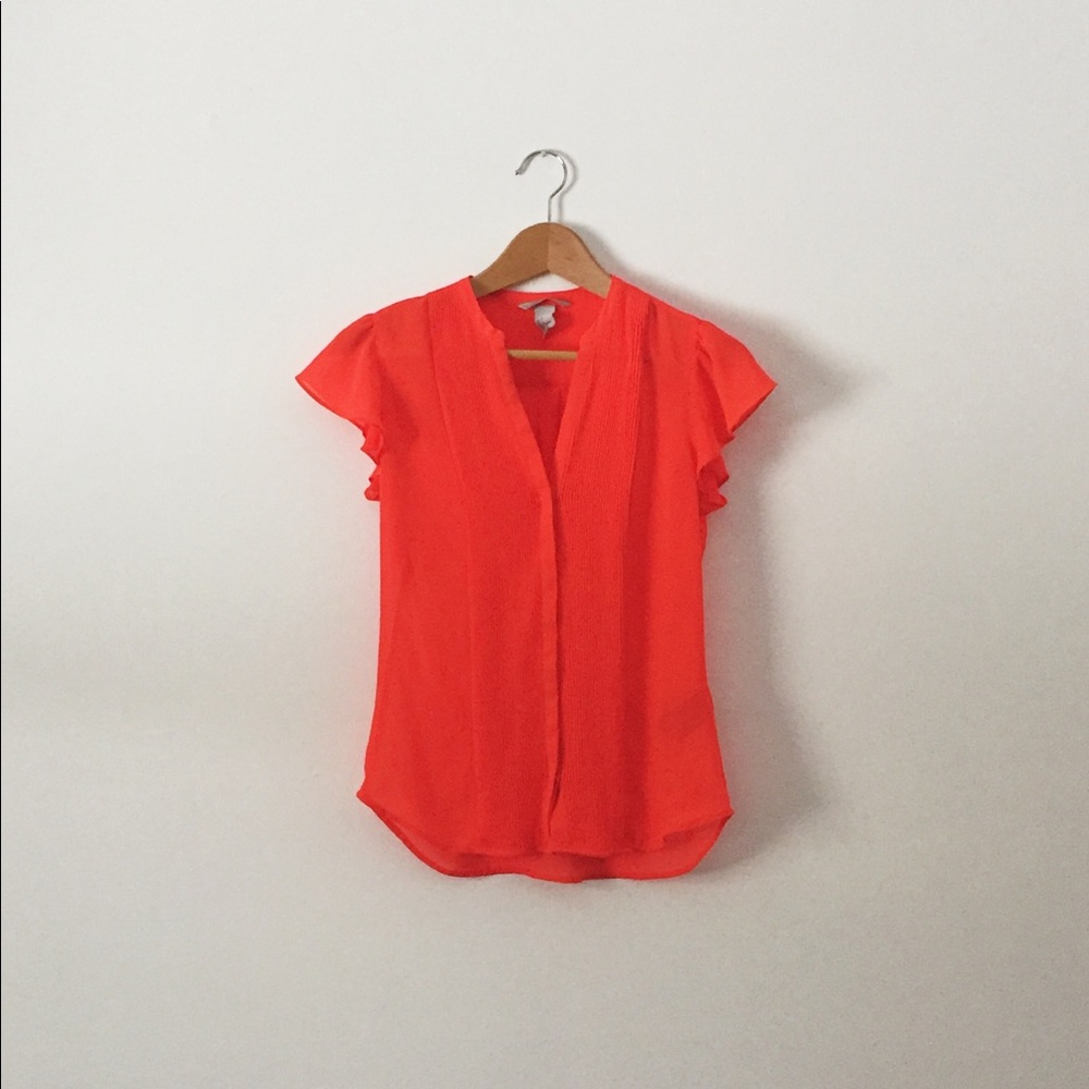Bright Coral Blouse